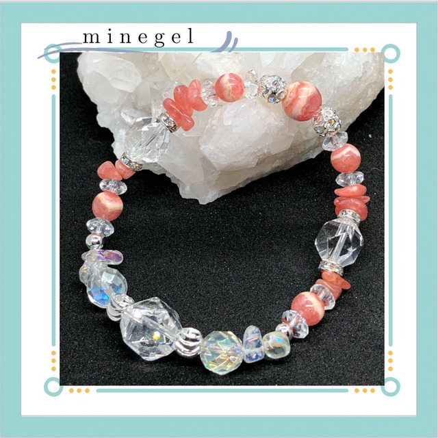 美麗❣️インカローズブレスレット✨ ｜minegel-オーダーメイドできるおしゃれパワーストーンブレスレット♪