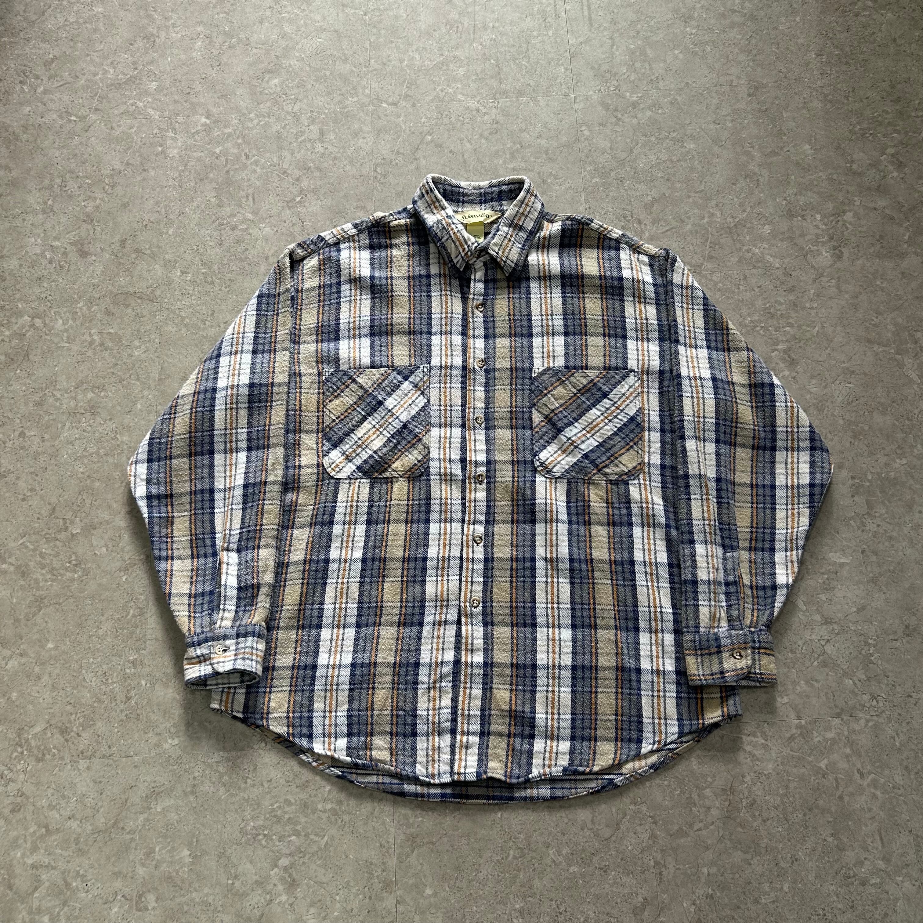 90s ST.JOHN'S BAY heavy flannel shirt【仙台店】