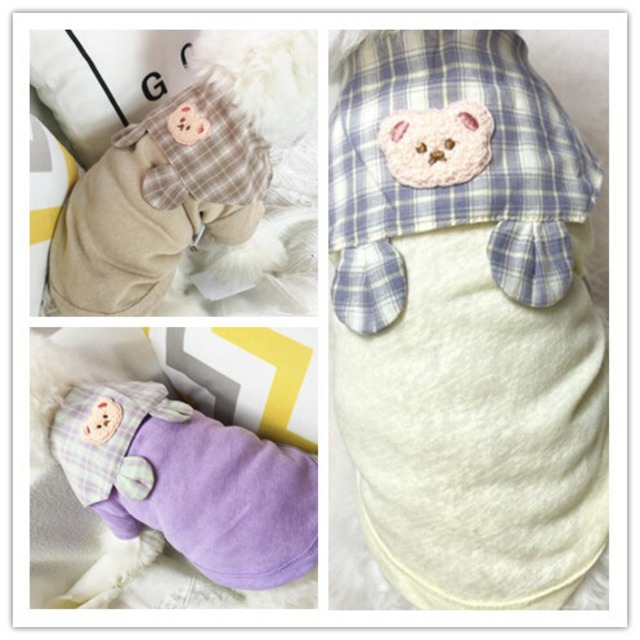 《予約》1102123　チェックラペルのぱたぱたお耳トップス