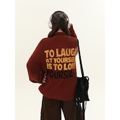 ストリート アルファベットジッパーセーター T1920