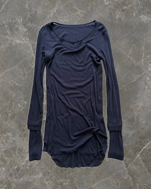 "Y's Red Label" layered long length top