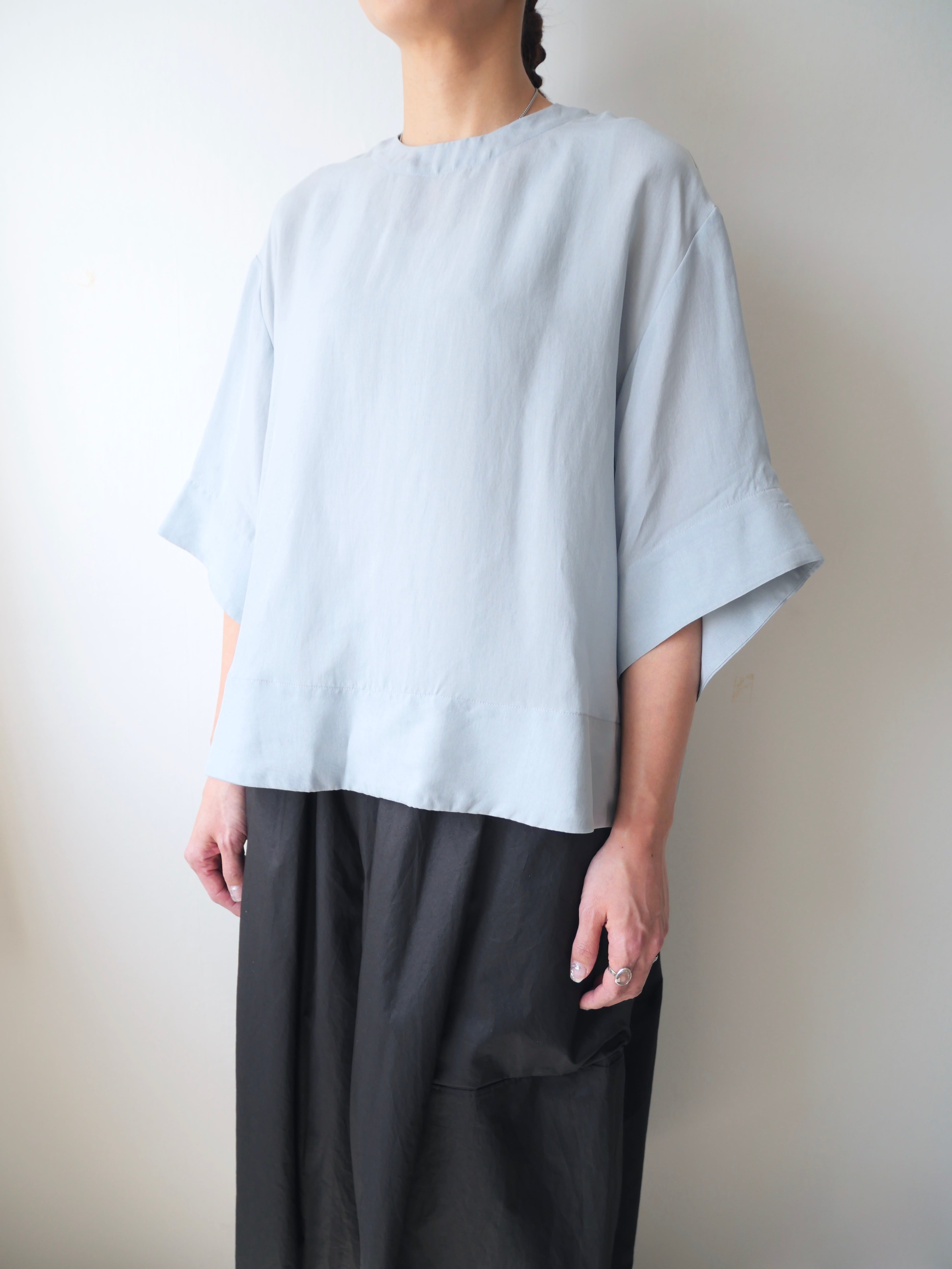 TENNE HANDCRAFTED MODERN / half sleeve top( BLUE GRAY・GRAY・BLACK )