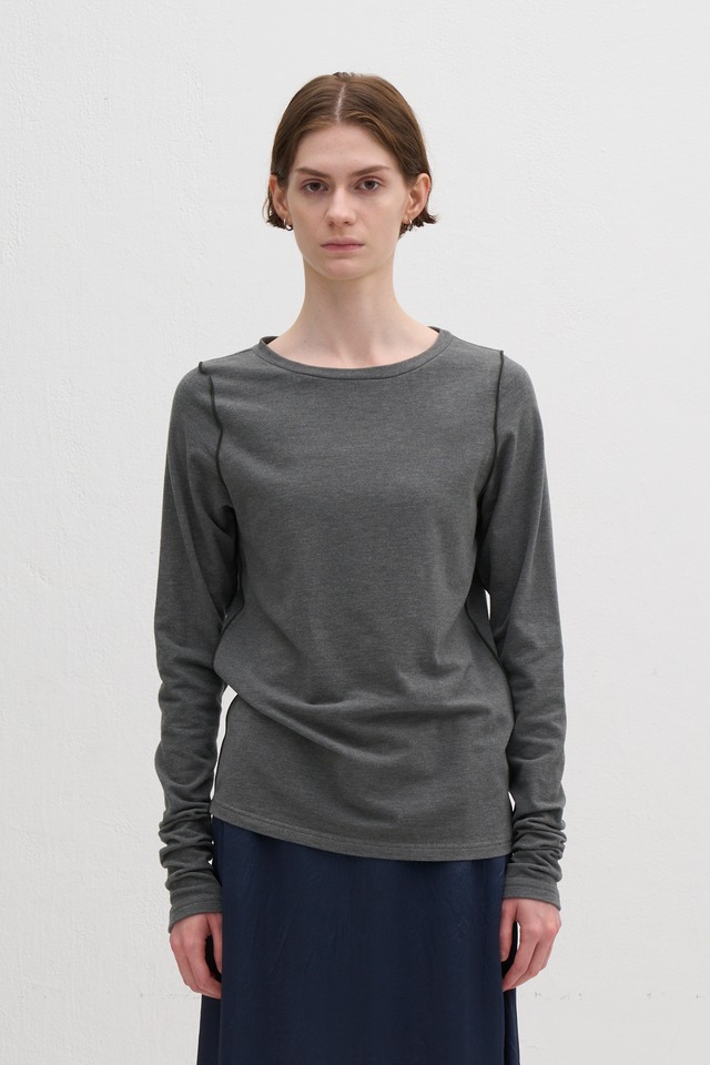 607.【9/下旬〜10/上旬入荷次第お届けのご予約】 WYTE/ワイト Σ / Flexible 3-Layer Crew-Neck 12-40811