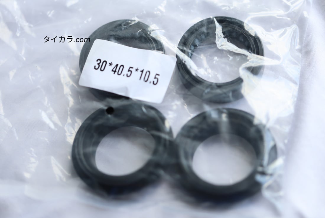 K125 GTO DT100 KSR KLX フロントフォークシール（30-40.5-10.5-3）2本