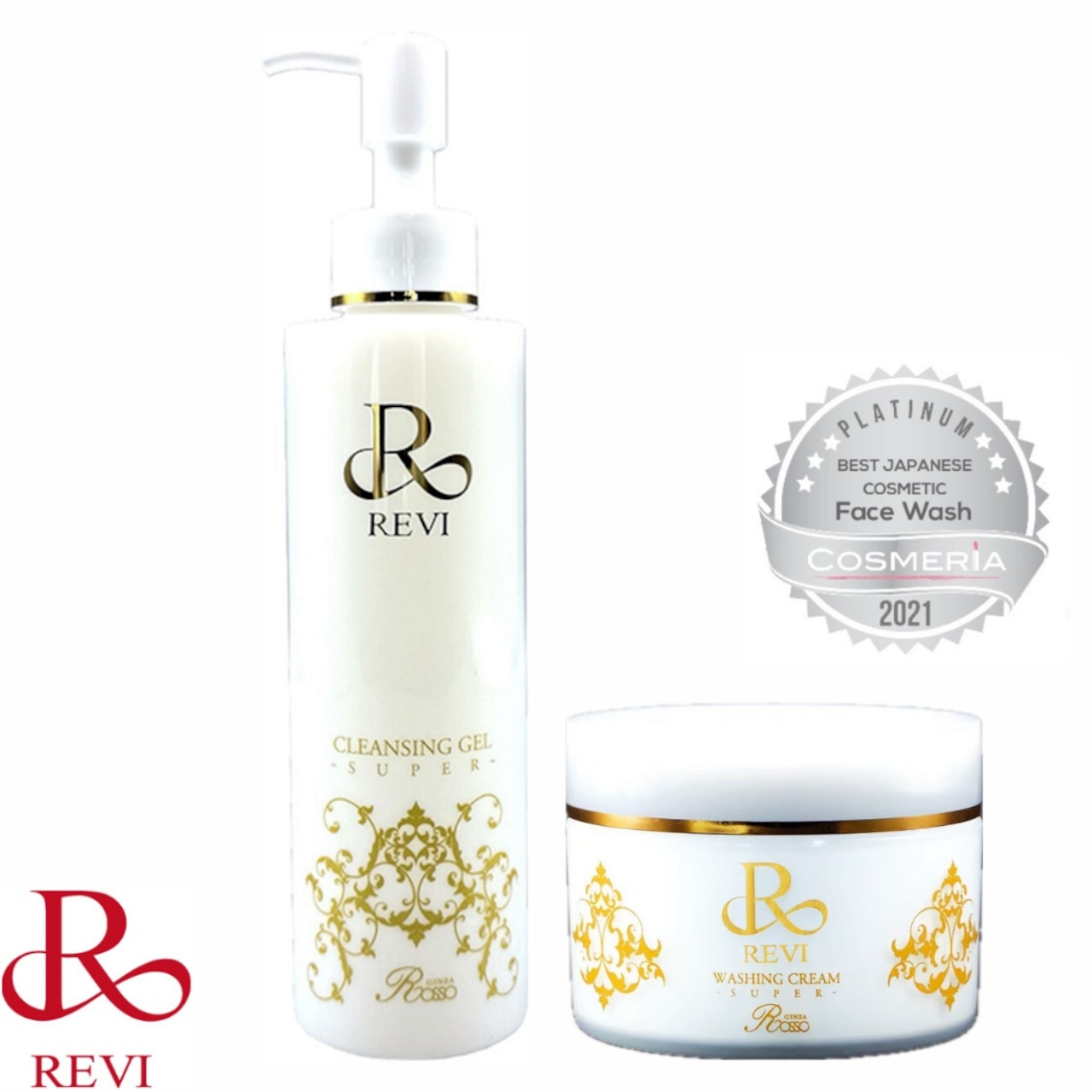 REVIクレンジングジェル＆洗顔ウォッシングクリーム【乾燥/敏感/くすみ