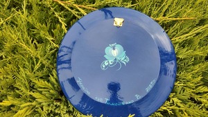 ペトリキウカ塗りのプレート 梟（ティモシェンコ作）20cm