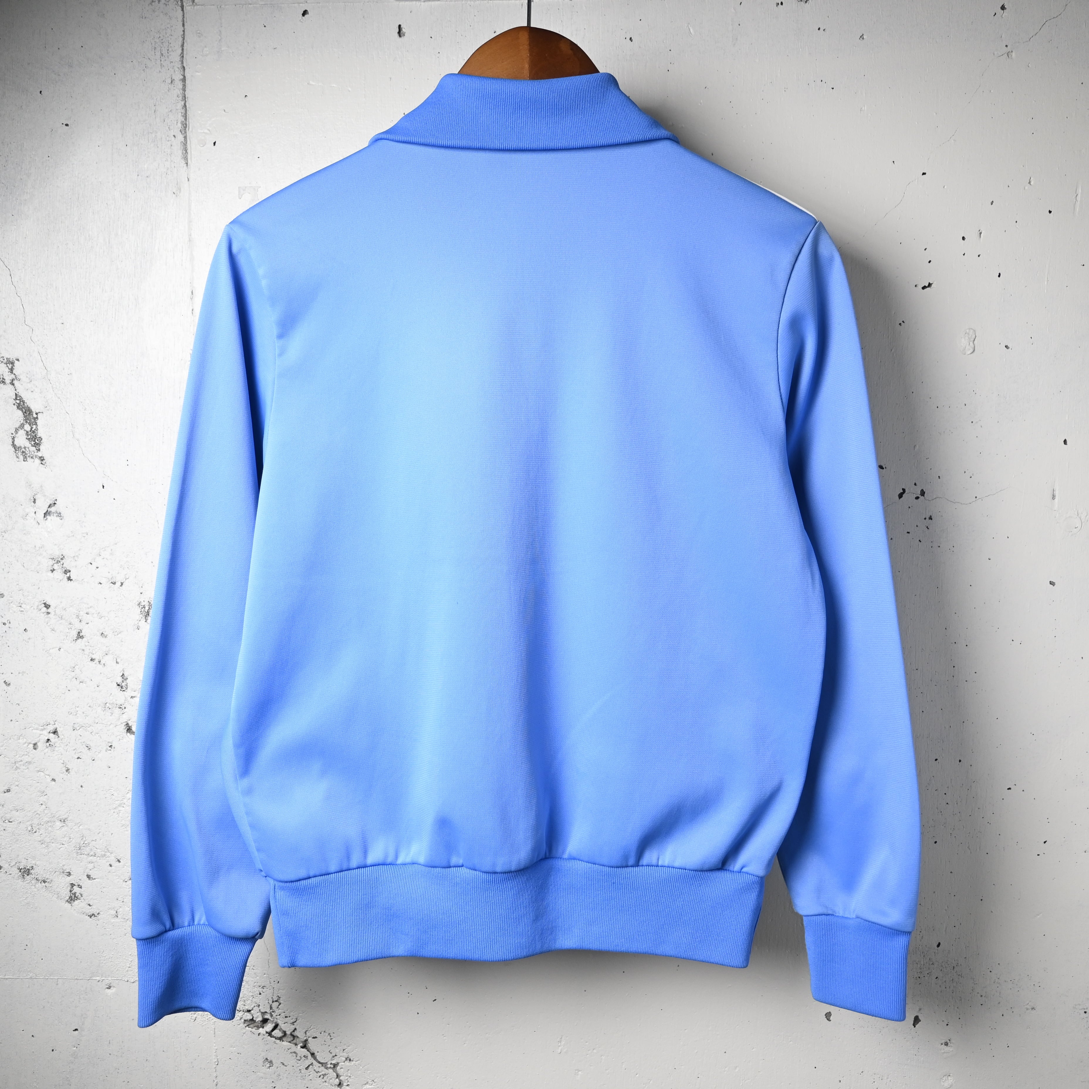 F168 ] adidas 80's Vintage Track Jacket , Sax Blue | 広島古着屋