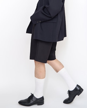 m's braque "GATHERED SHORT PANTS 〔BLACK MESH〕"