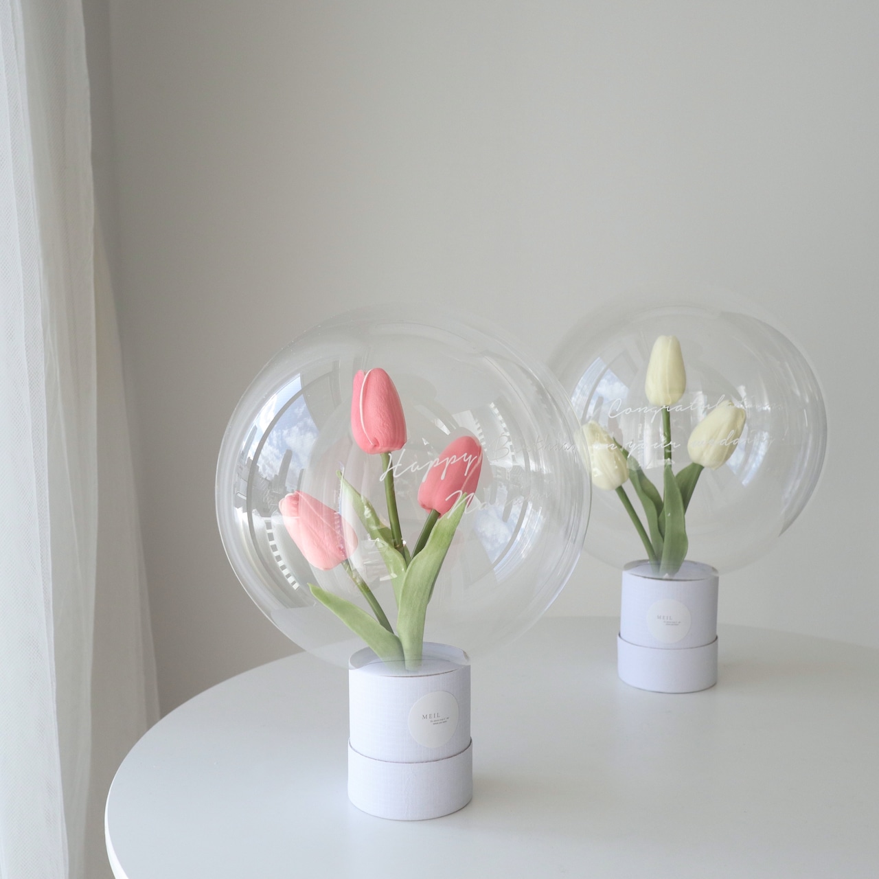 Tulips in balloon box【全2色】