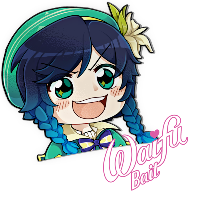 WAIFU BAIT　Venti Sticker