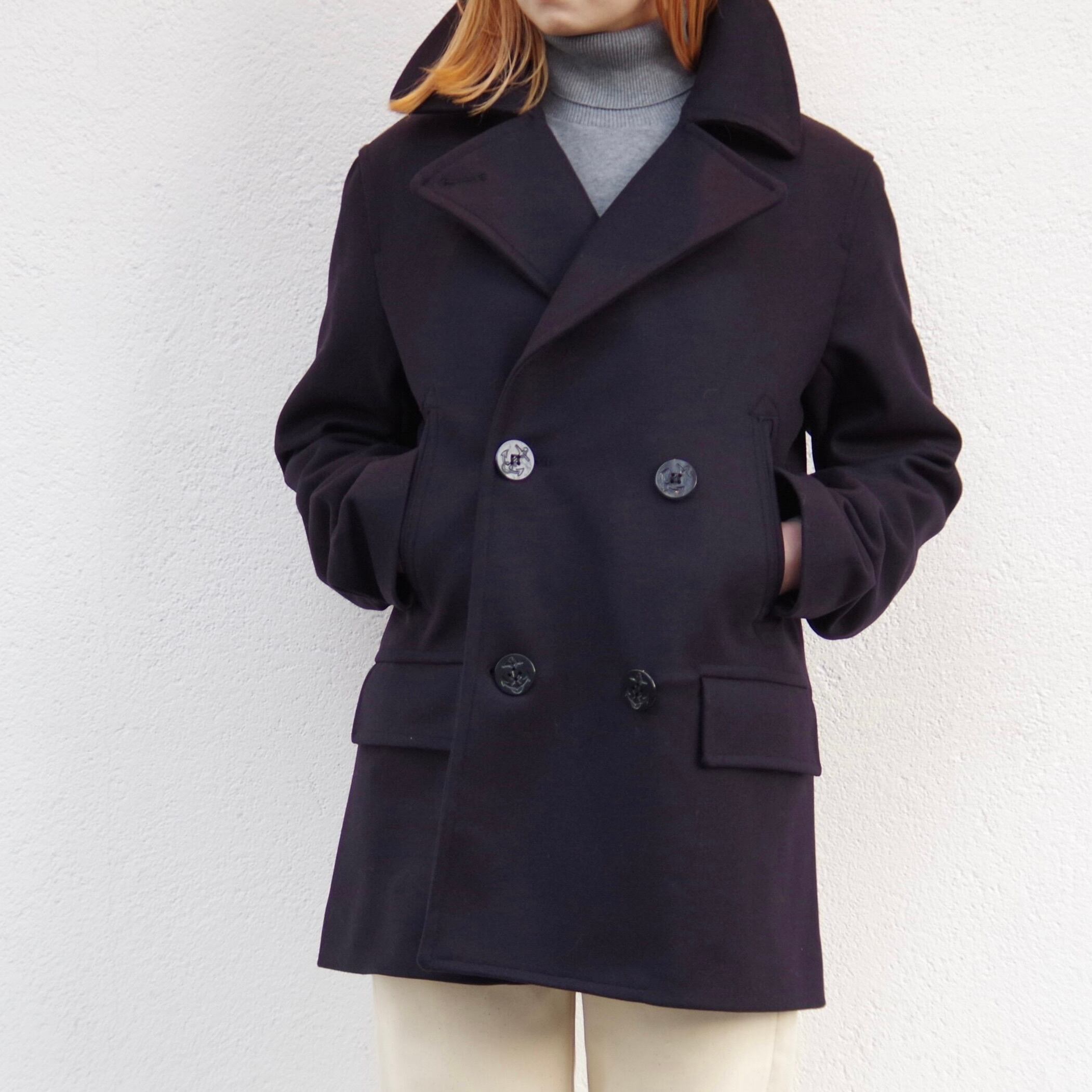 GLOVERALL CLEMENTINE PEACOAT NAVY | 1F Store