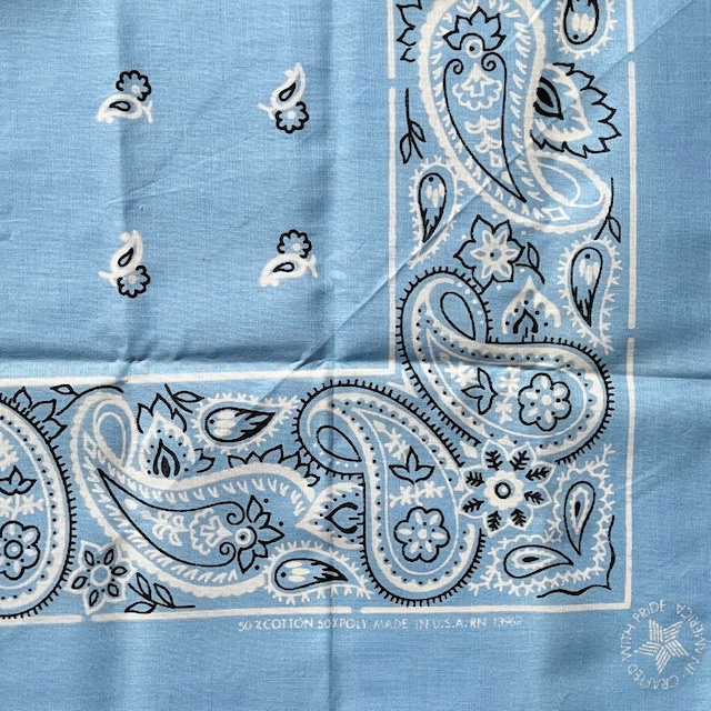 【パープル！】70s RN13962 ペーズリー　ビンテージ バンダナ