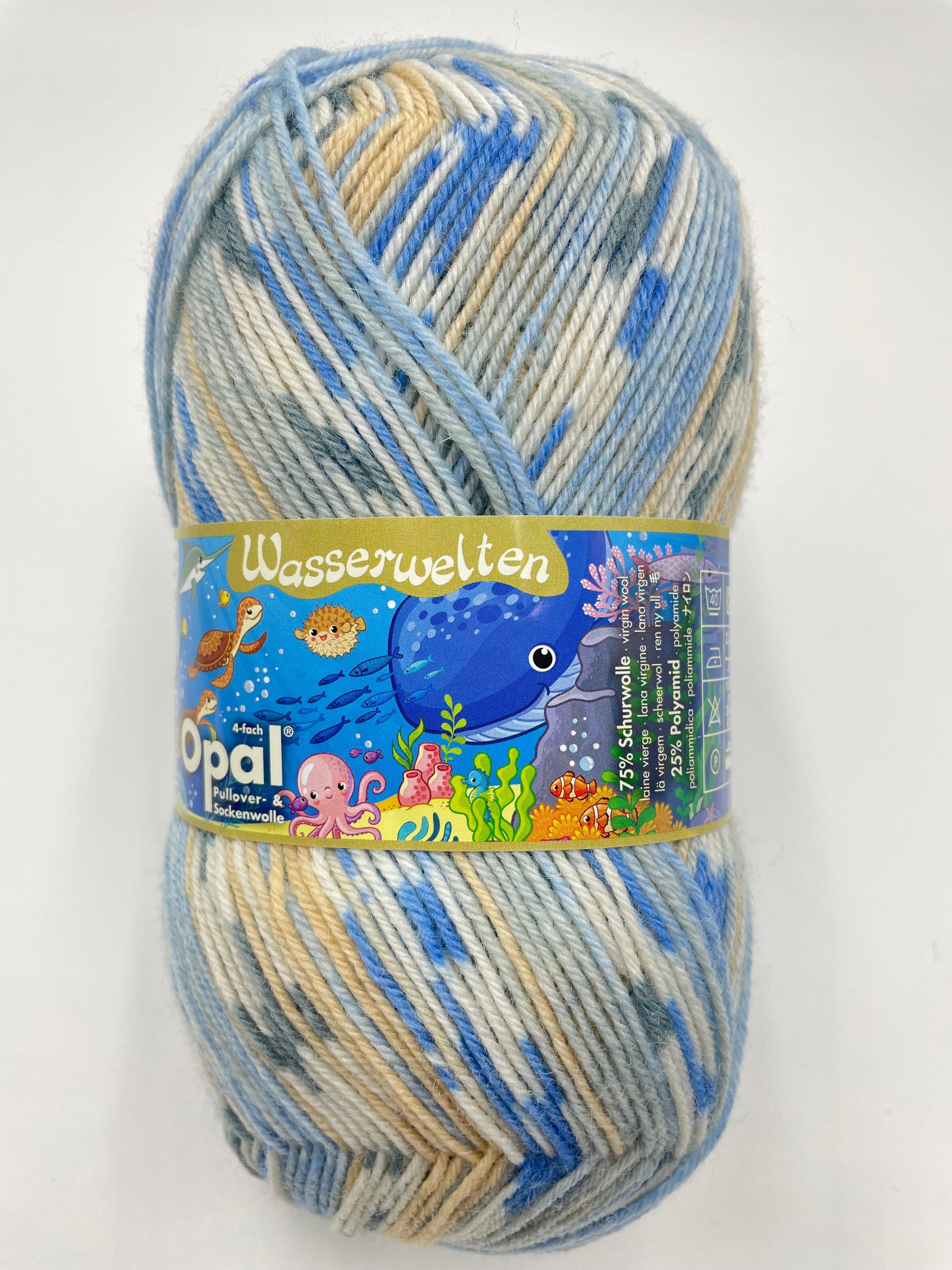 オパール毛糸まとめて 編む手が止まらない毛糸！Opal 『水の世界』11142 4ply/4本撚り | 手芸