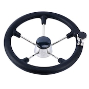 【大】システム・ステアリングヘルム PU-STANDARD (回転ノブ付)