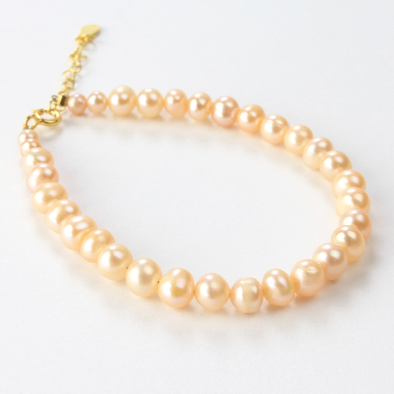 オリジナルスタイリングを楽しめる！ ピンク ベビー パール シルバー ブレスレット br1020