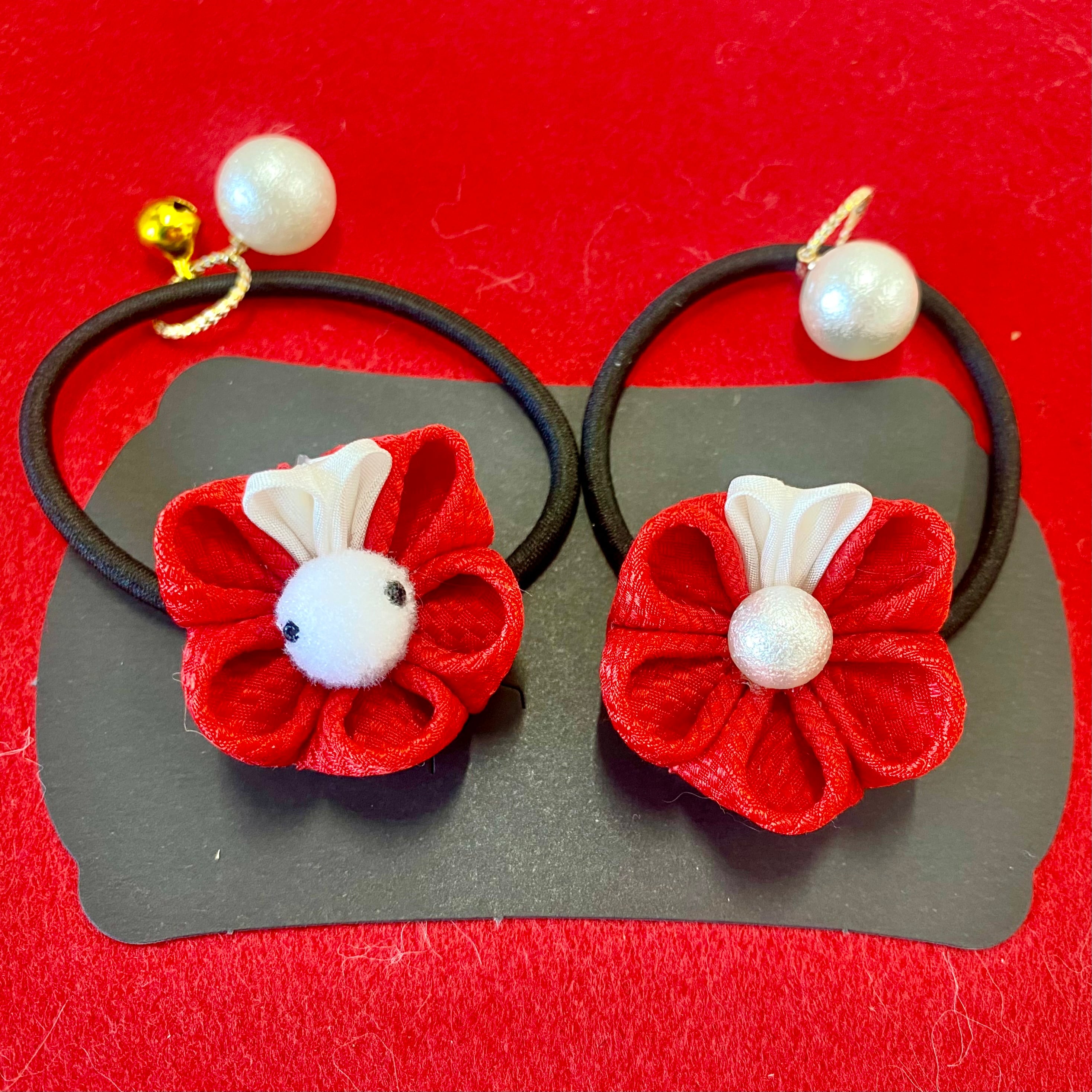 カヤ　☪︎⋆☽様　11.24 ウサギ　レジンヘアゴム　お抹茶どうぞ！ カヤ ☪︎⋆☽様 11.24 ウサギ レジンヘアゴム お抹茶どうぞ！