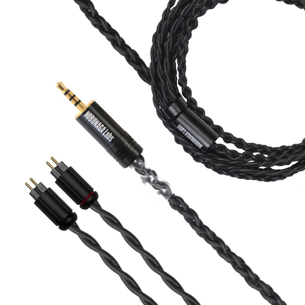 《SALE》【美品中古品】MAGELLAN (マゼラン) : NOBUNAGA Labs Advance:AK2.5mm4極バランス/カスタムIEM2pin対応 錫メッキ