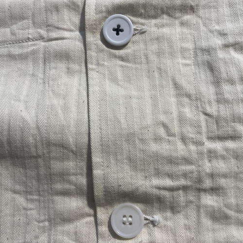 50s Au MOLINEL 刺繍タグ コットンツイル Vポケット フレンチワークジャケット 詳細写真10