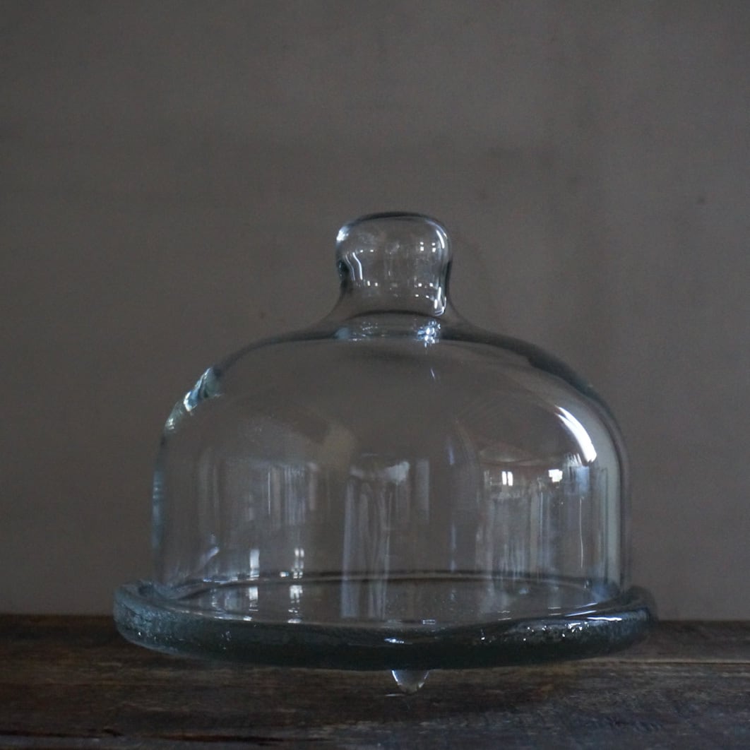 マニーロココ ガラス ケーキドーム(L)(旧カラー) マニー ローズガラス