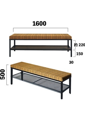 I様 IRON FABRIC BENCH