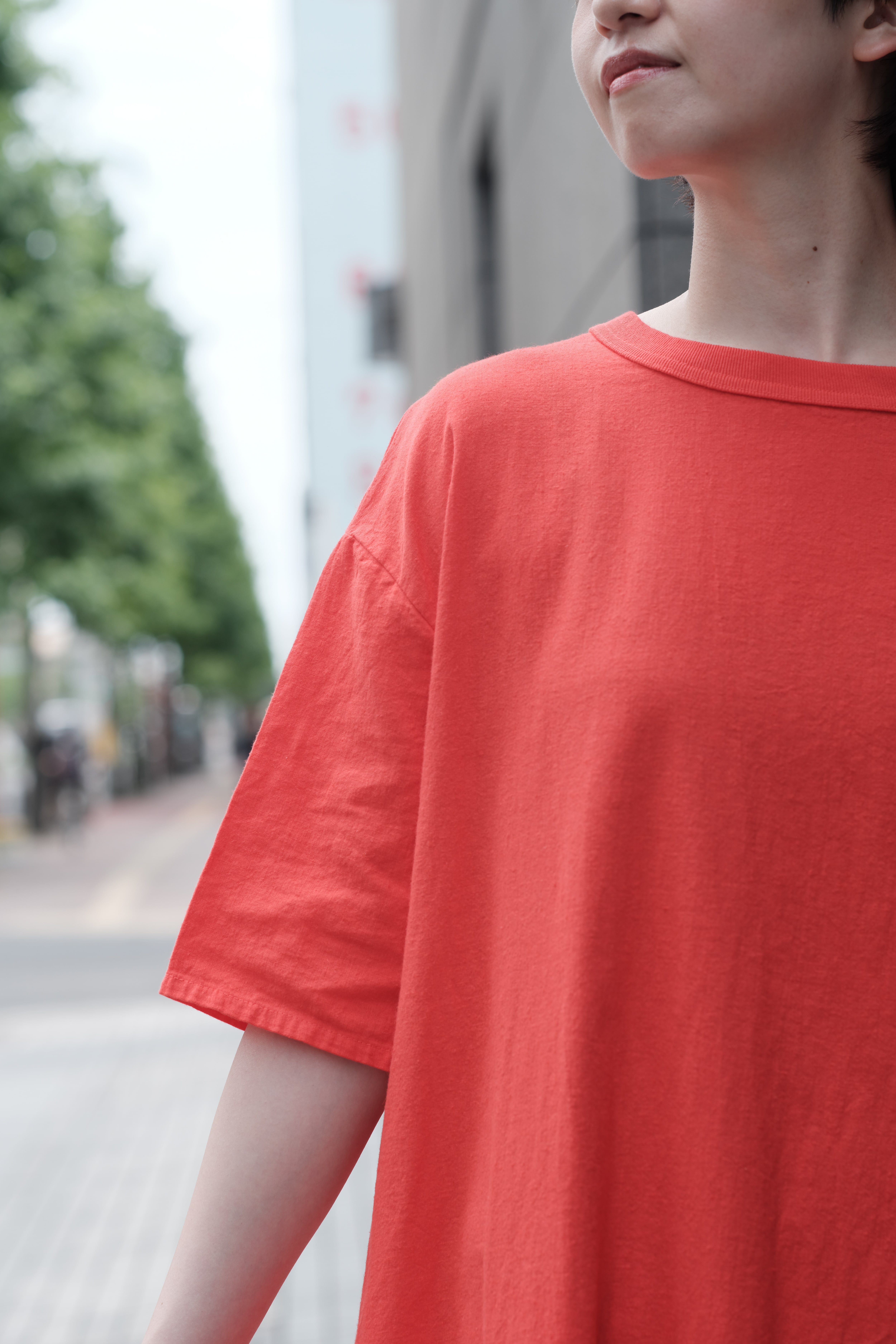 maillot】linen rich back tuck half sleeve shirt-OP | theater(シアター)