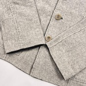 リバーシブル Aquascutum アクアスキュータム アンゴラ混 ウール ジャケット 11/グレー レディース