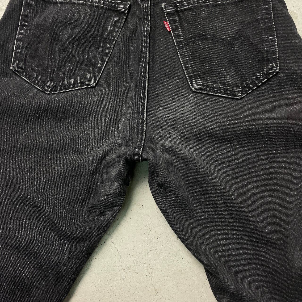 カナダ製 Levi's リーバイス 550 ブラックデニムパンツ ストレート