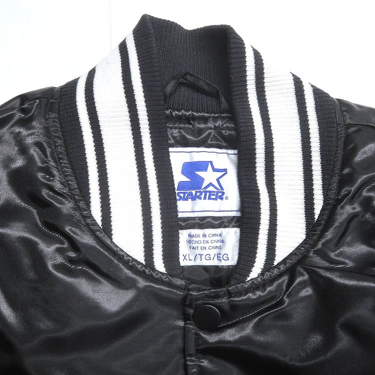古着 STARTER スターター 中綿 スタジャン ブラック 表記：XL