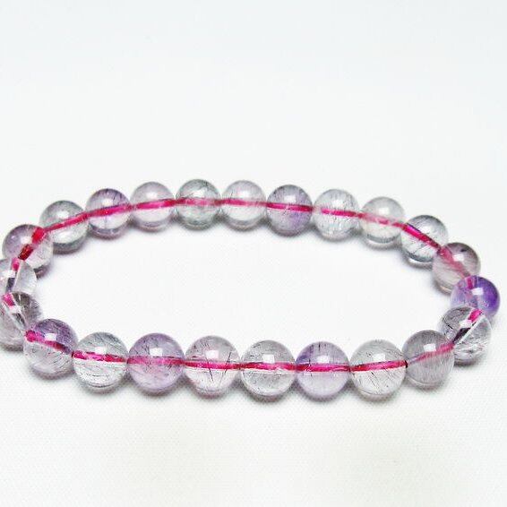 スーパーセブン ブレスレット 8mm セイクリッドセブン ブレス 一点物 メール便可 [M便 1/10] 111-43804