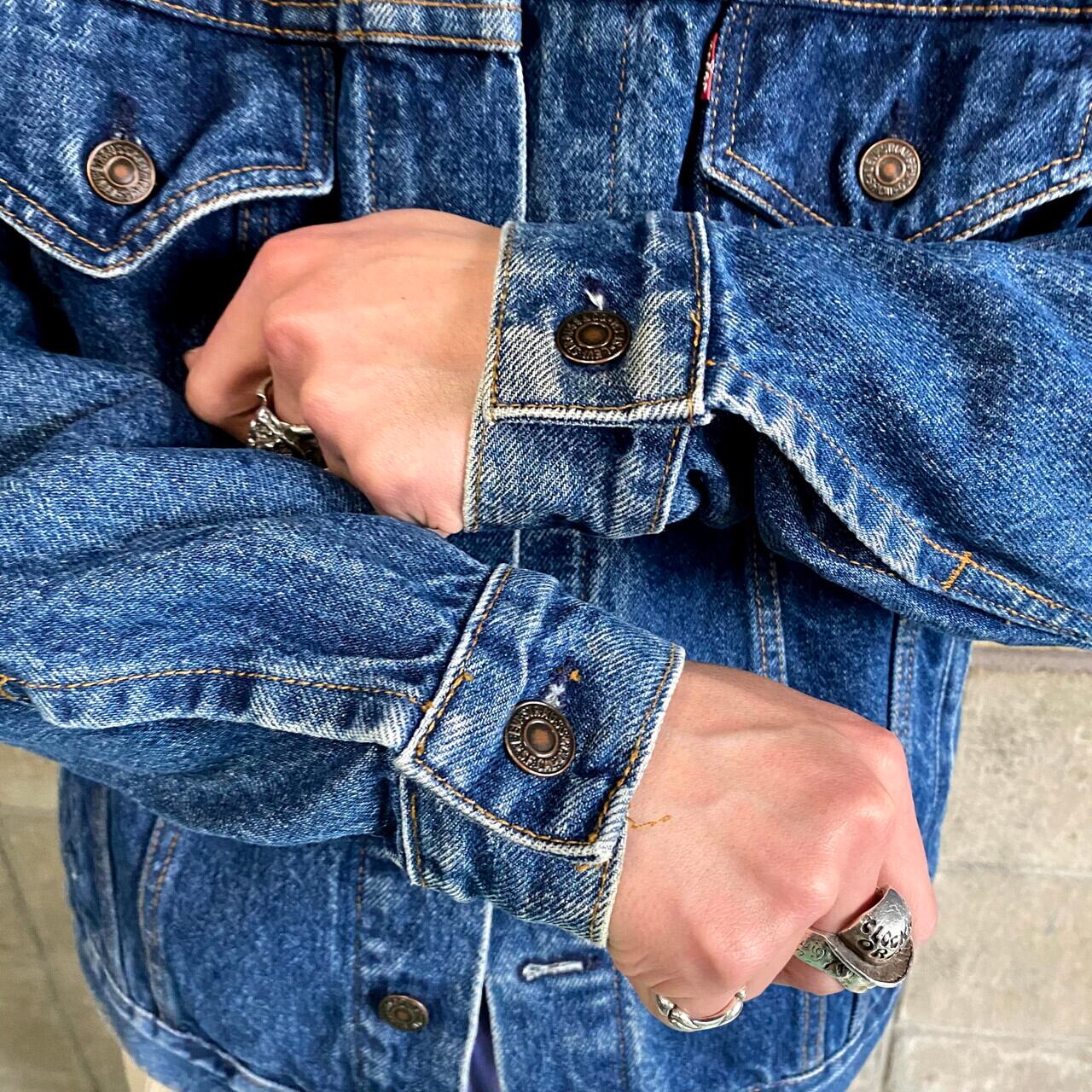 80s LEVI’S リーバイス70506-0216 USA製 デニムジャケット 80's LEVI'S 70506-0216 Denim Trucker Jacket SIZE/40 Made in Canada