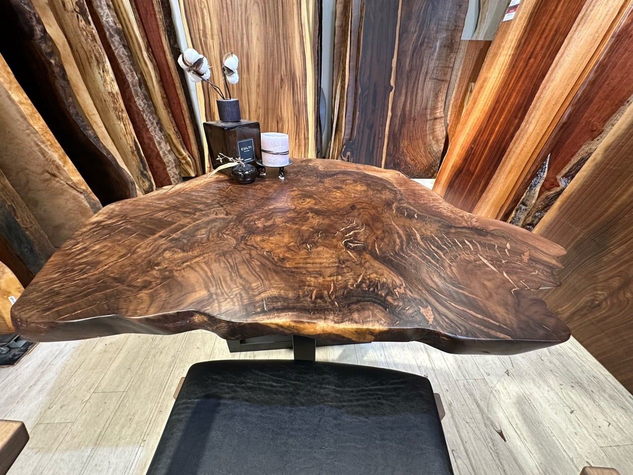 OUTLET】【輪切り】クラロウォールナット_640×530-850×40_浅草本店_