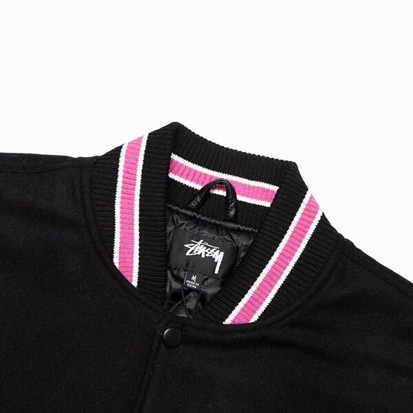 STUSSY ステューシー S Talk Melton Varsity Jacket ジャケット男女