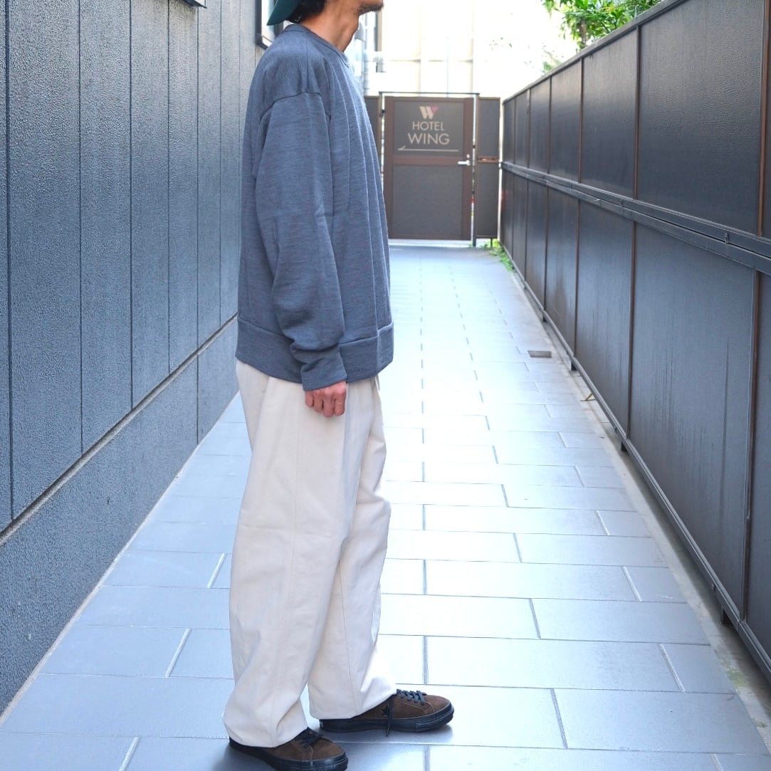 Sans limite(サンリミット) / メリノ裏毛クルースウェット -grey