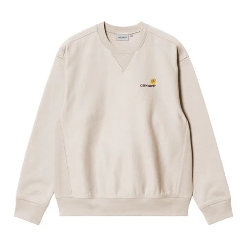 CARHARTT (カーハート) ー AMERICAN SCRIPT SWEAT (アメリカンスクリプトスウェットシャツ) Moonbeam I025475
