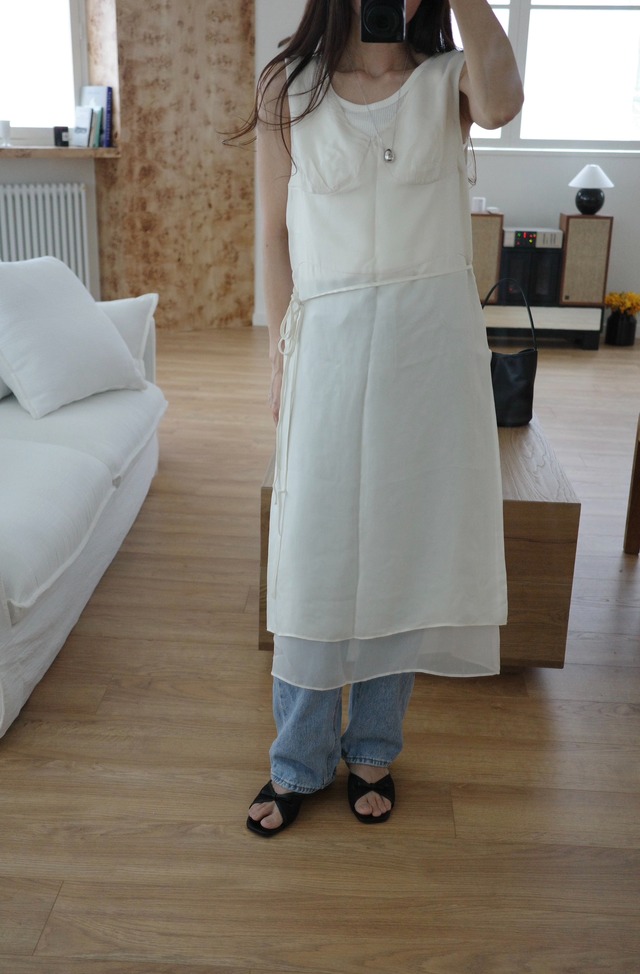 (即納) overtake / Urban double onepiece 2color