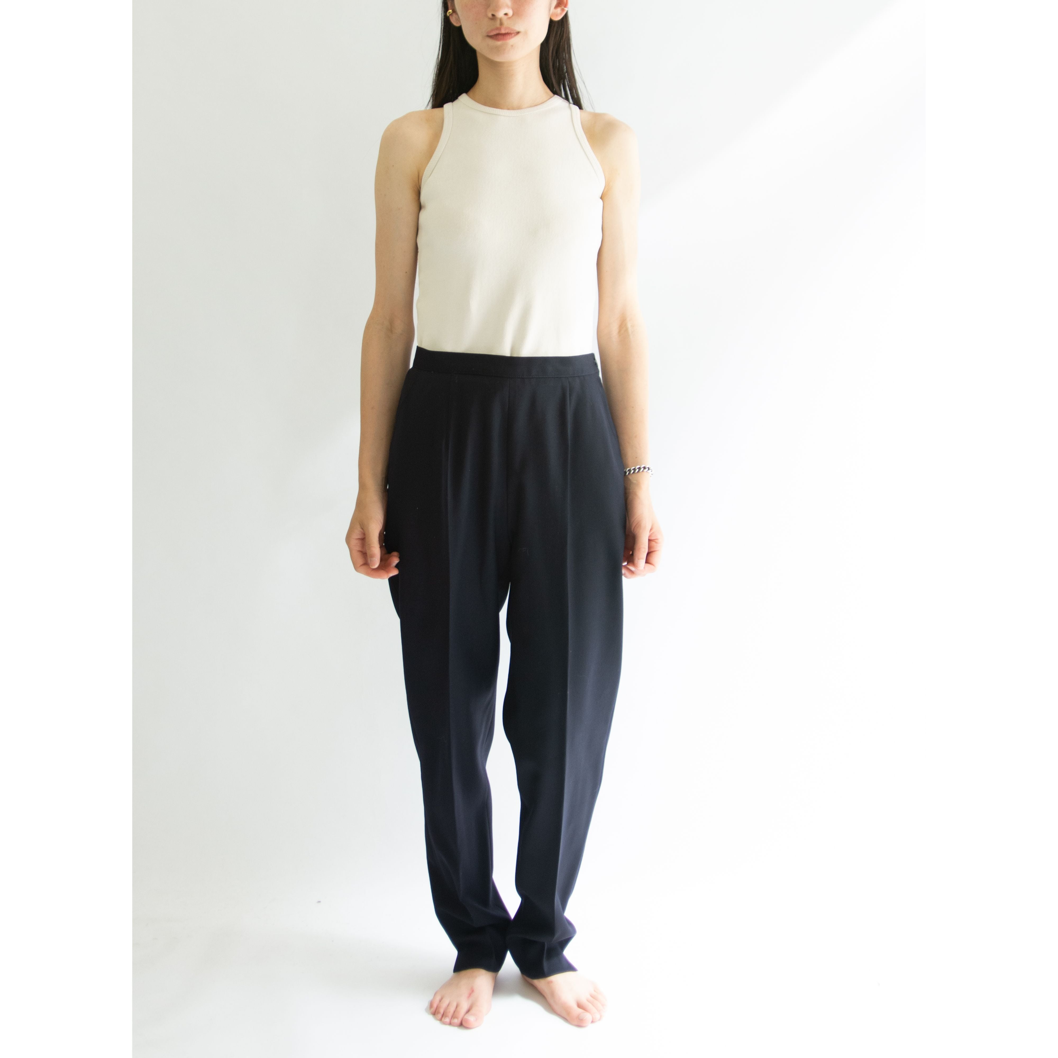 【ESCADA MARGARETHA LEY】Made in Germany 100% Wool Tapered Pants（エスカーダ ドイツ製ウールテーパード パンツ）