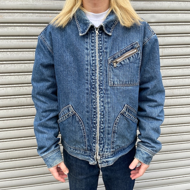 『送料無料』Levi's 80s USA製 75075 ケミカルデニムロングジャケット