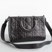 DIOR レディ D-サイア バッグ ミディアム ブラック