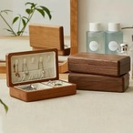 ジュエリーボックス ジュエリー アクセサリー リング ピアス イヤリング 収納 小物 省スペース 木製 ベルベット 裏地付き 高級 ヴィンテージ