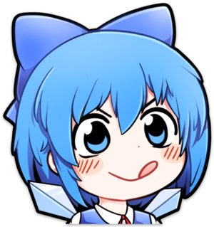 WAIFU BAIT　Chibi CirnoTV Sticker