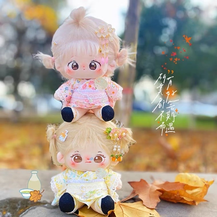 20cmぬい服】浴衣の夏 コーデ 20cm着せ替えぬいぐるみ用 お洋服