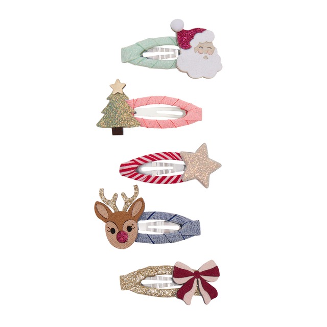 Christmas mini hair clips