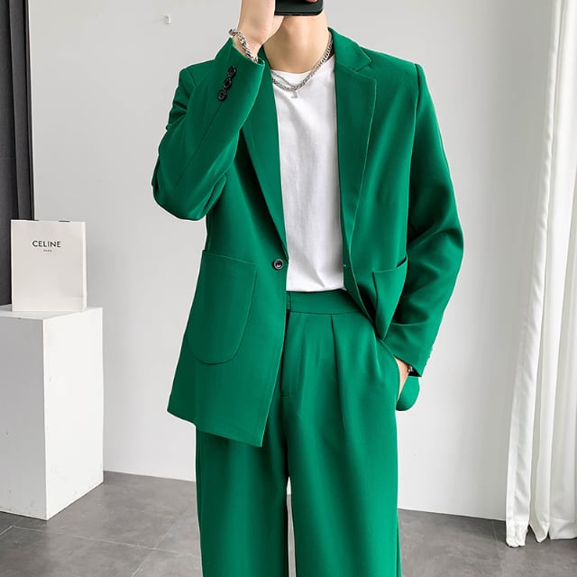 希少】 LAD MUSICIAN スーツ セットアップ グリーン 予約販売】メンズ