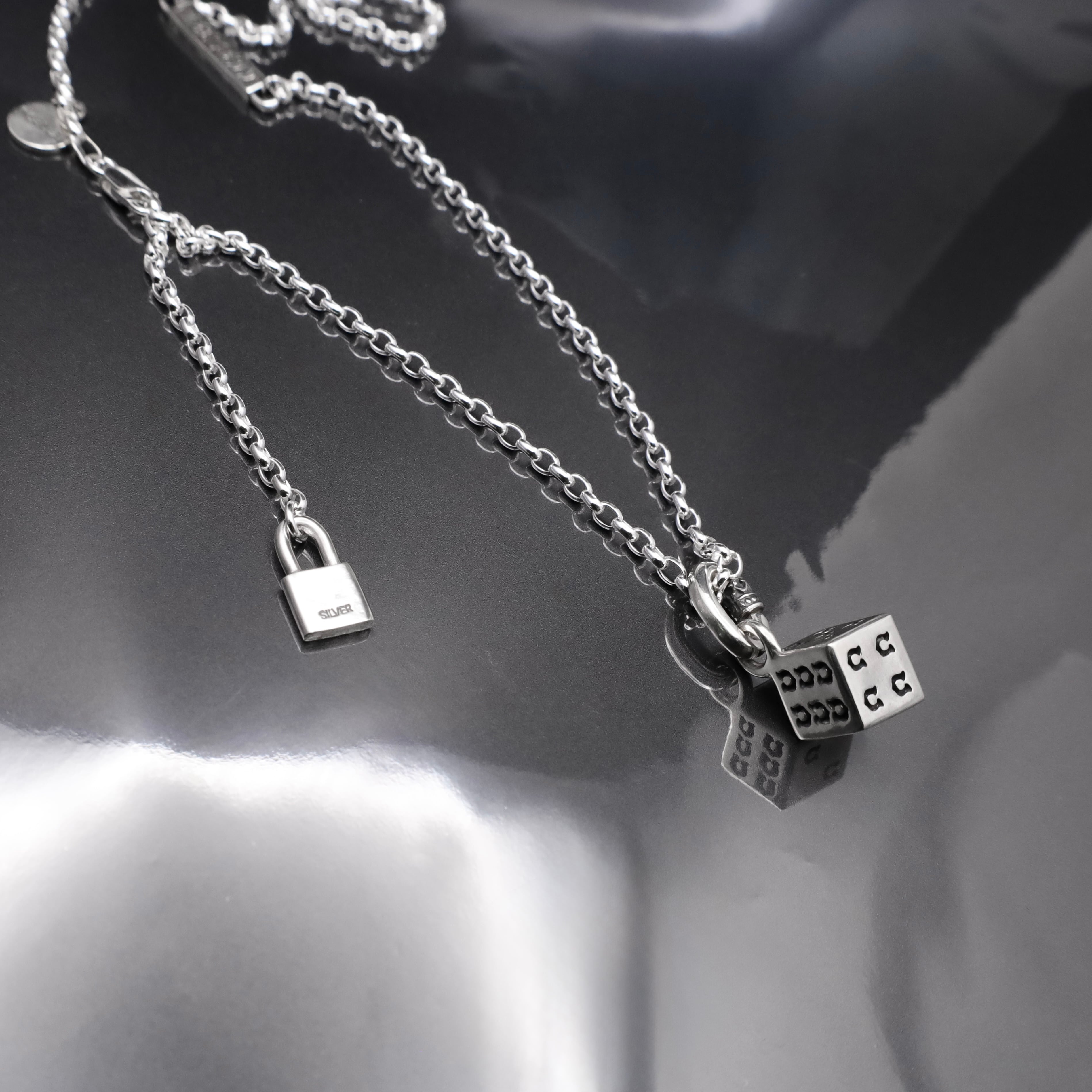 HORSESHOE DICE #1 NECKLACE with GODSIZE® I.D. TAG / ホースシュー