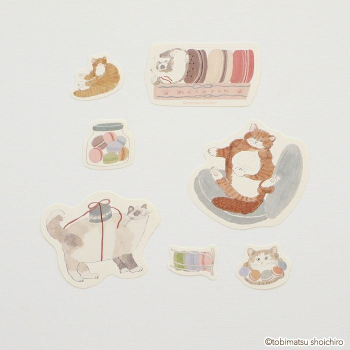 トビマツショウイチロウ サイズ違いのフレークシール マカロン ※購入