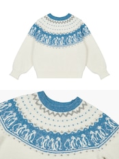 Manchot Nordic Motif Knit F0839