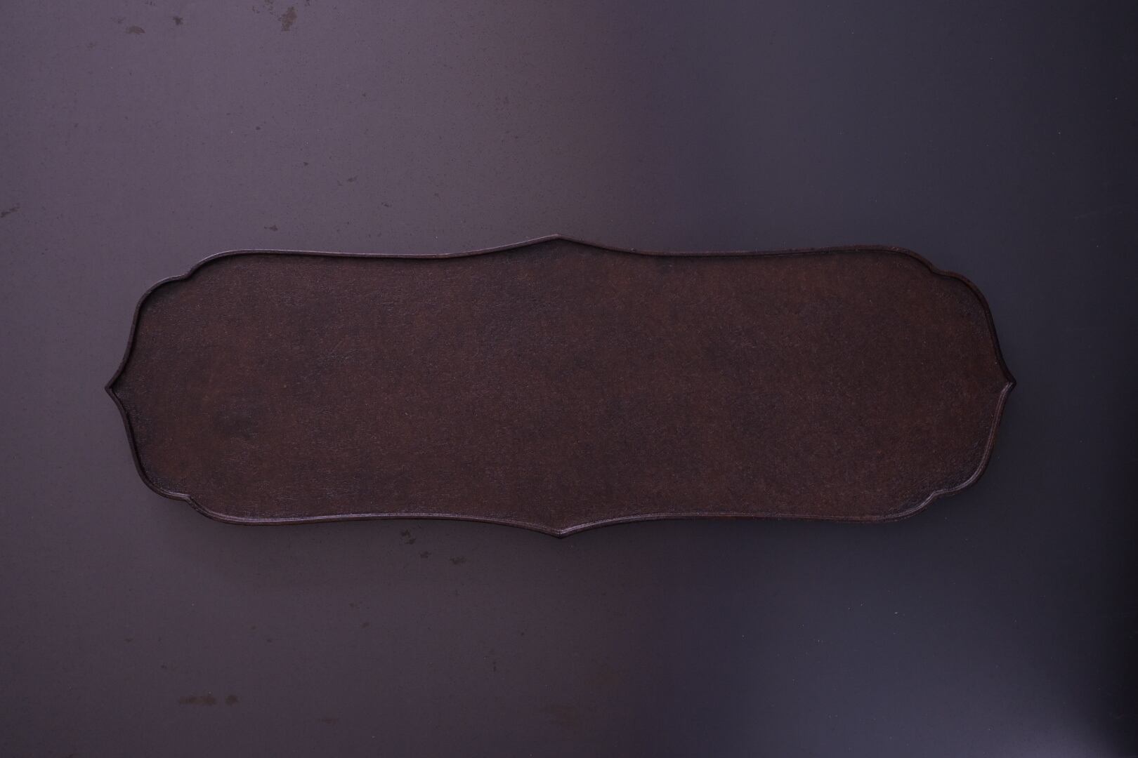 蝶野秀紀 輪花トレー 稜 茶 WM