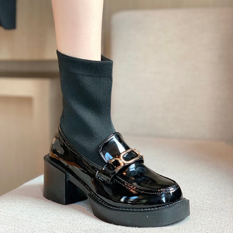 ソックス ブーツショートオータムレッドスタンダードスリーブ レトロ 靴 シューズ 秋物 タイツ ストッキング 部族の婦人靴25242379290