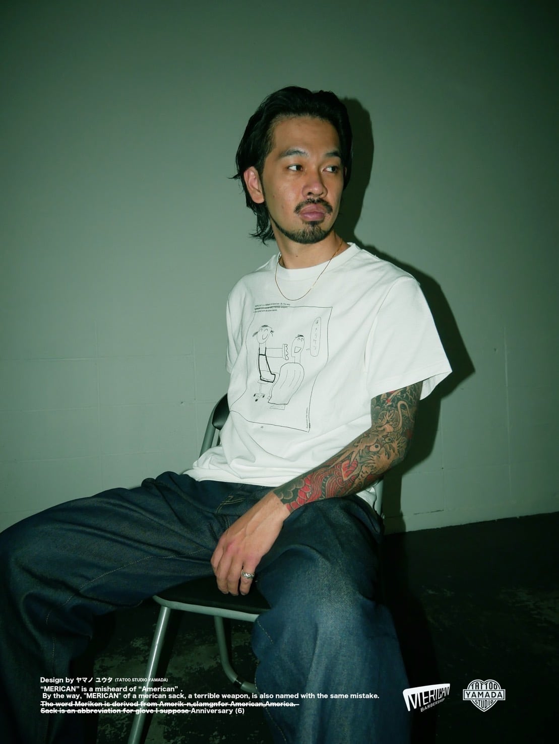TATTOO STUDIO YAMADA】Born Losers 靠れる CAP TATTOO STUDIO YAMADA】Born Losers 靠れる CAP