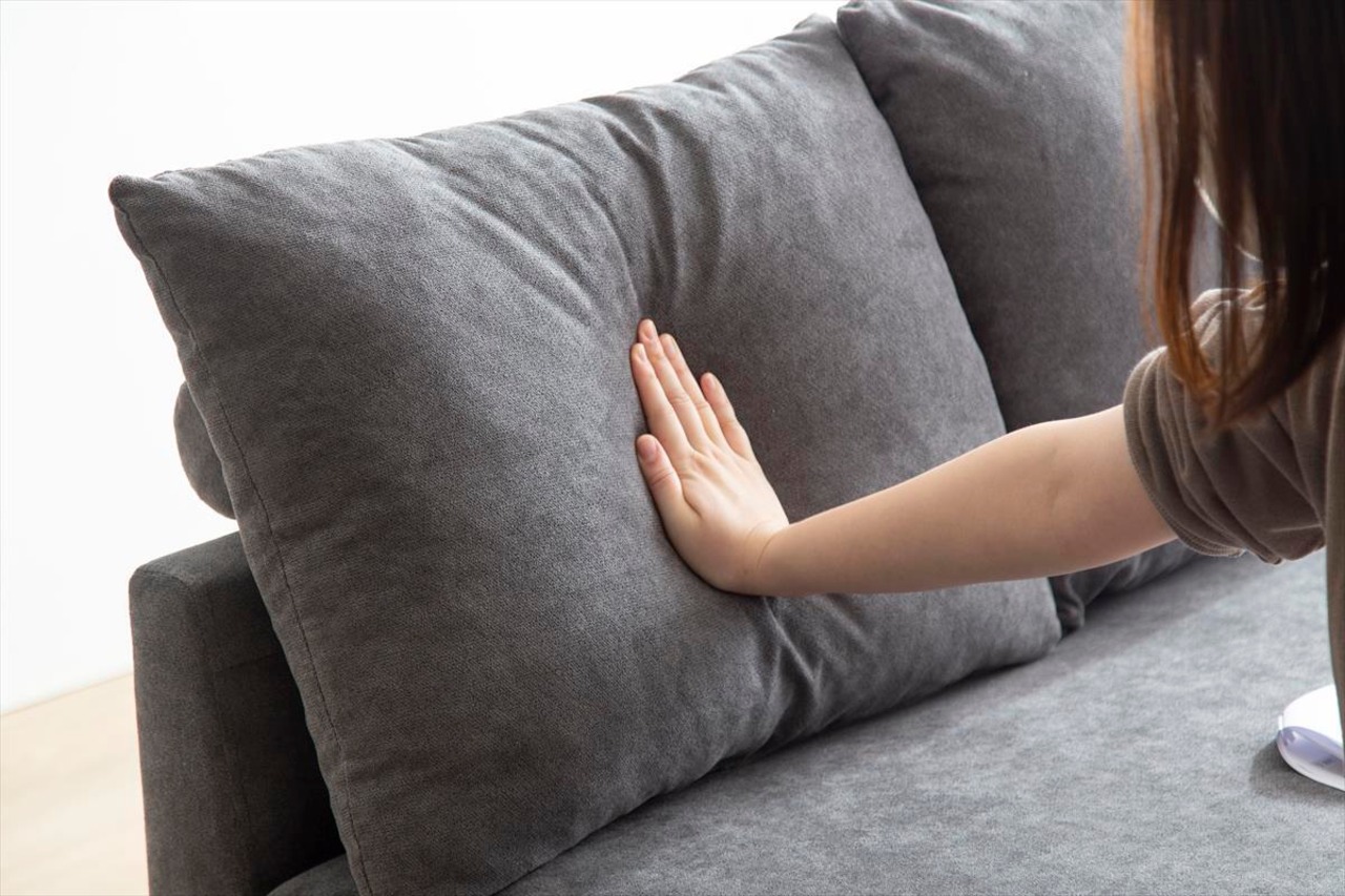 【2点セット】Mellow オットマン付き2人掛けカウチソファ